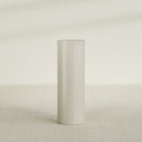 Corry Cylinder Planter in Satin Beige, 12"D × 36"H, shown empty