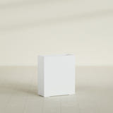 Perth Rectangular Planter in Matte Bright White, 36"L × 16"D × 42"H, shown empty
