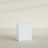 Perth Rectangular Planter in Gloss Bright White, 36"L × 16"D × 42"H, shown empty