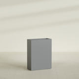 Amesbury Narrow Rectangular Planter in Matte Gunmetal, 24"L × 10"D × 32"H, shown empty