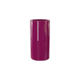 Corry cylinder fiberglass planter in Gloss Eggplant