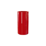 Corry cylinder fiberglass planter in Gloss Red