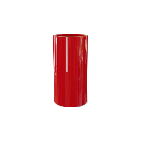 Corry cylinder fiberglass planter in Gloss Red