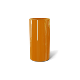 Corry cylinder fiberglass planter in Gloss Tangerine, 10 × 20 in, studio render