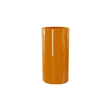Corry cylinder fiberglass planter in Gloss Tangerine