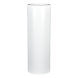 Corry cylinder fiberglass planter in Matte Bright White, studio render