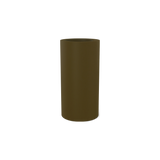 Corry cylinder fiberglass planter in Matte Bronze