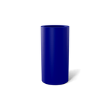 Corry cylinder fiberglass planter in Matte Cobalt Blue, 10 × 20 in, studio render