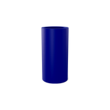 Corry cylinder fiberglass planter in Matte Cobalt Blue