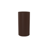 Corry cylinder fiberglass planter in Matte Dark Brown