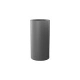 Corry cylinder fiberglass planter in Matte Gunmetal