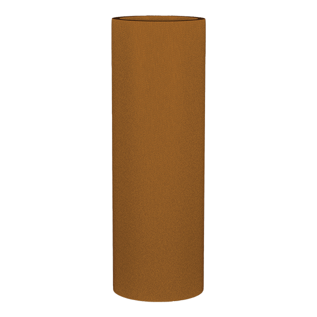Corry cylinder fiberglass planter in Metallic Bronze, studio render