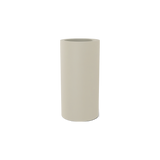 Corry cylinder fiberglass planter in Satin Beige