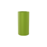 Corry cylinder fiberglass planter in Satin Green