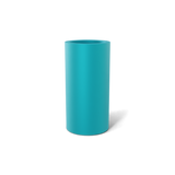 Corry cylinder fiberglass planter in Satin Seafoam Green, 10 × 20 in, studio render