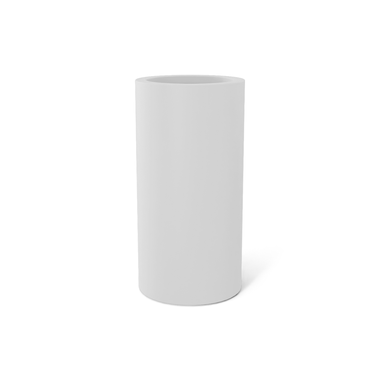 Corry Cylinder Planter in White