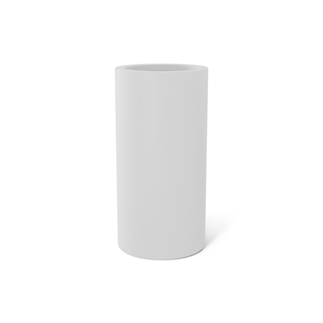 Corry Cylinder Planter in White