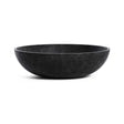 Cavo Low Bowl fiberglass planter in Carbon Stone, 19.7 in Ø x 8.5 in H