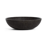 Cavo Low Bowl fiberglass planter in Brown Stone, 31.5 in Ø x 10.4 in H