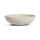 Cavo Low Bowl fiberglass planter in Sand Stone, 31.5 in Ø x 10.4 in H