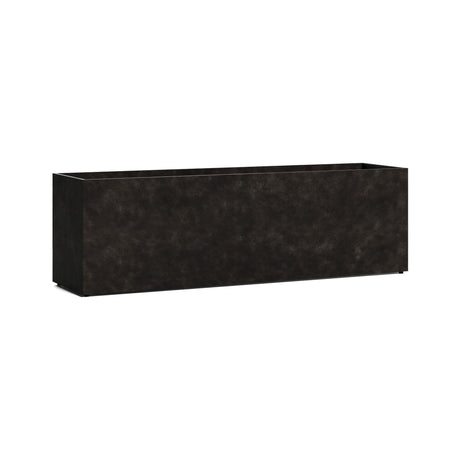 Lonno Long Trough fiberglass planter in Brown Stone, 78.7 in L x 19.7 in D x 24.2 in H