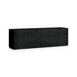 Lonno Long Trough fiberglass planter in Carbon Stone, 78.7 in L x 19.7 in D x 24.2 in H