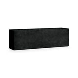 Lonno Long Trough fiberglass planter in Carbon Stone, 78.7 in L x 19.7 in D x 24.2 in H