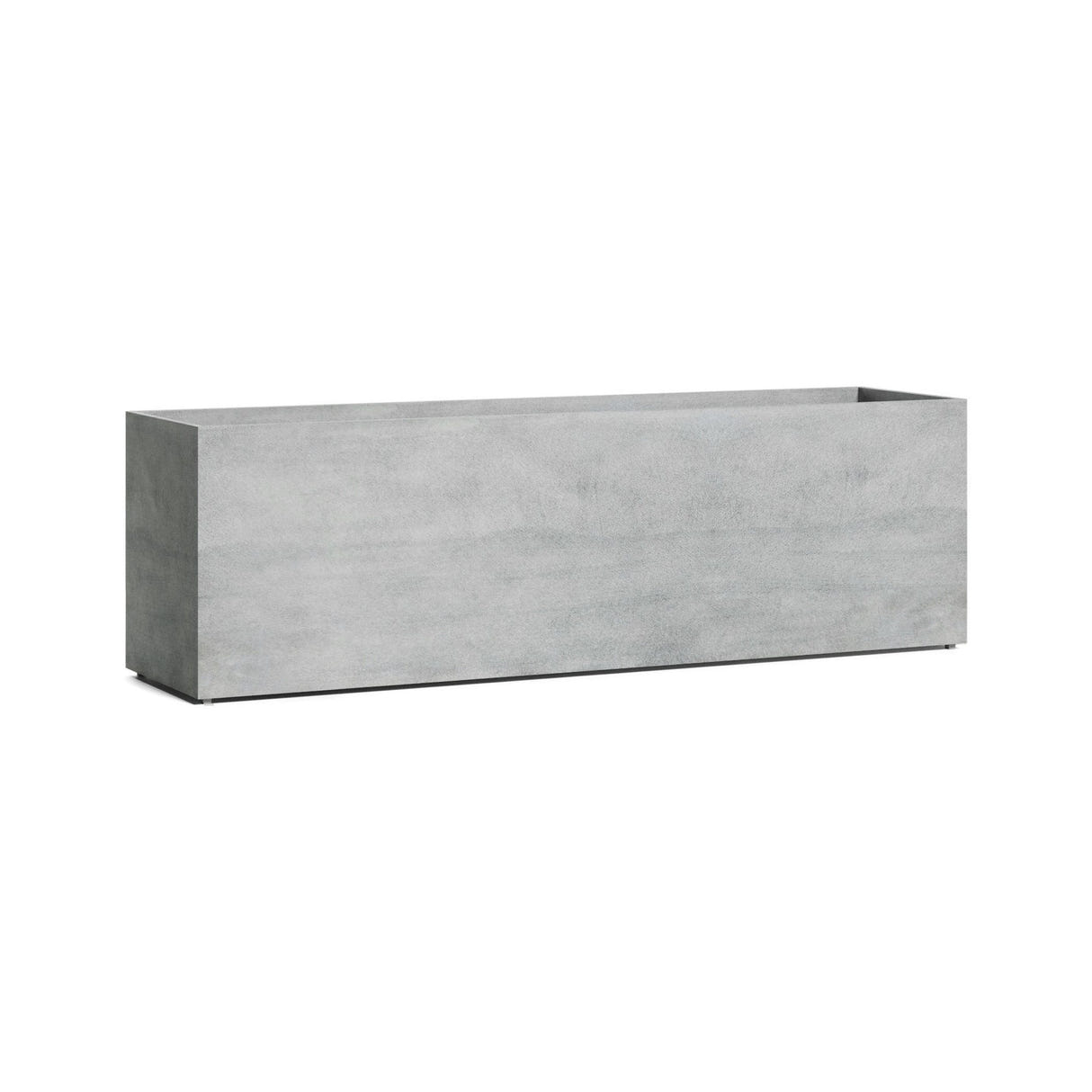 Lonno Long Trough fiberglass planter in Concrete Stone, 78.7 in L x 19.7 in D x 24.2 in H