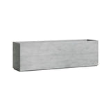 Lonno Long Trough fiberglass planter in Concrete Stone, 78.7 in L x 19.7 in D x 24.2 in H