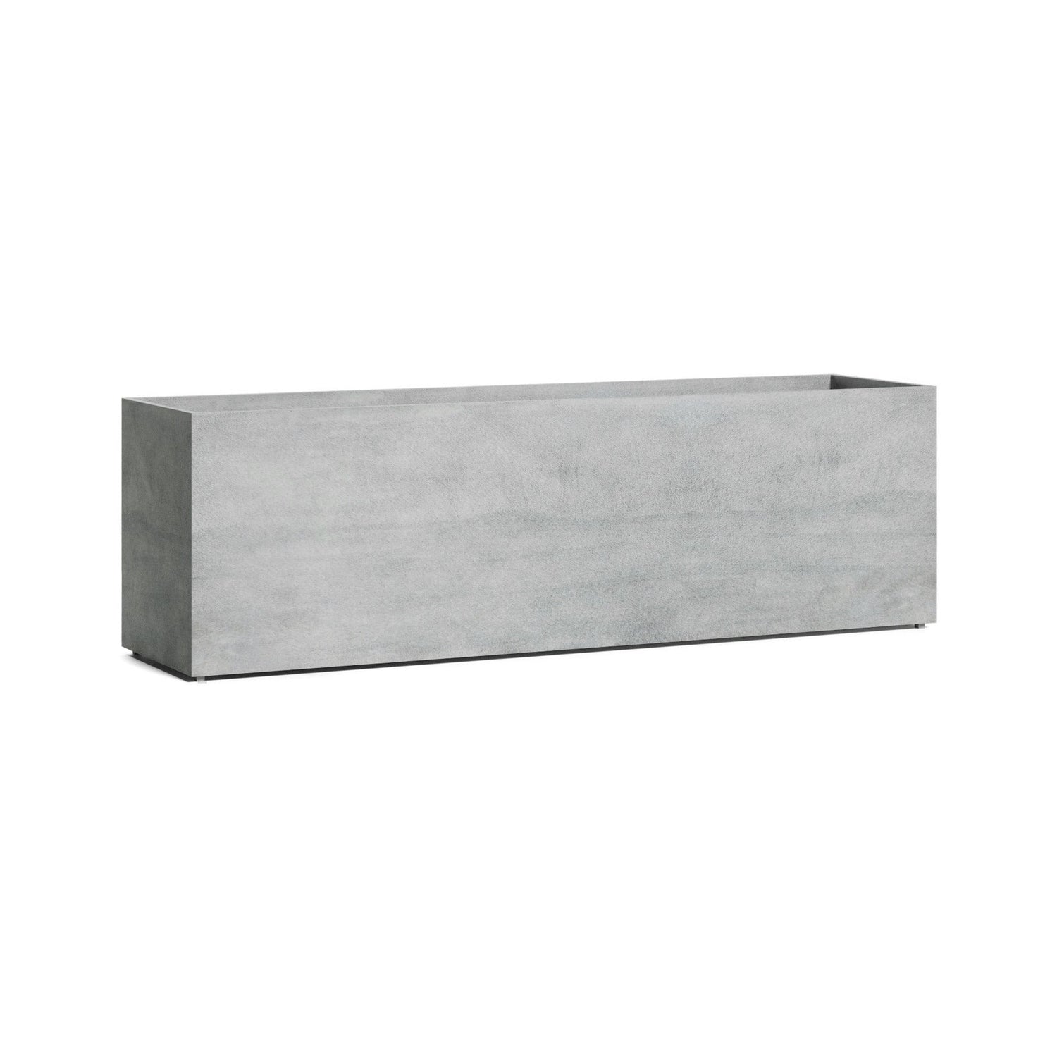 Lonno Long Trough fiberglass planter in Concrete Stone, 78.7 in L x 19.7 in D x 24.2 in H