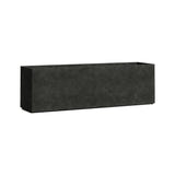 Lonno Long Trough fiberglass planter in Grey Stone, 78.7 in L x 19.7 in D x 24.2 in H