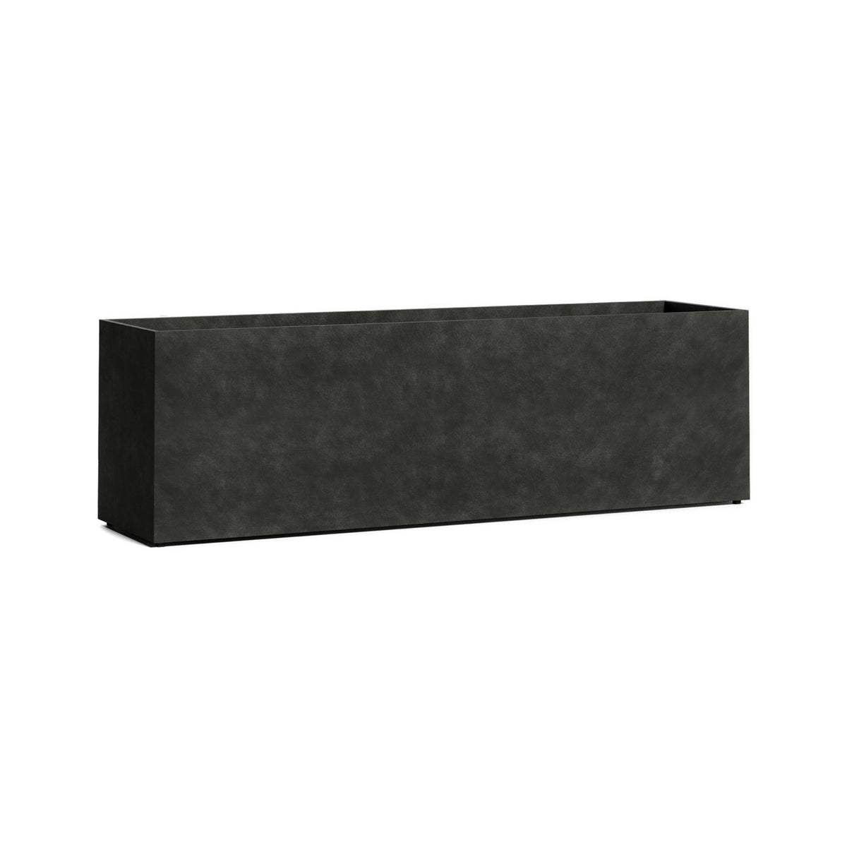 Lonno Long Trough fiberglass planter in Grey Stone, 78.7 in L x 19.7 in D x 24.2 in H