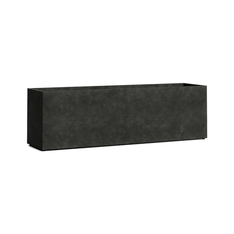 Lonno Long Trough fiberglass planter in Grey Stone, 78.7 in L x 19.7 in D x 24.2 in H