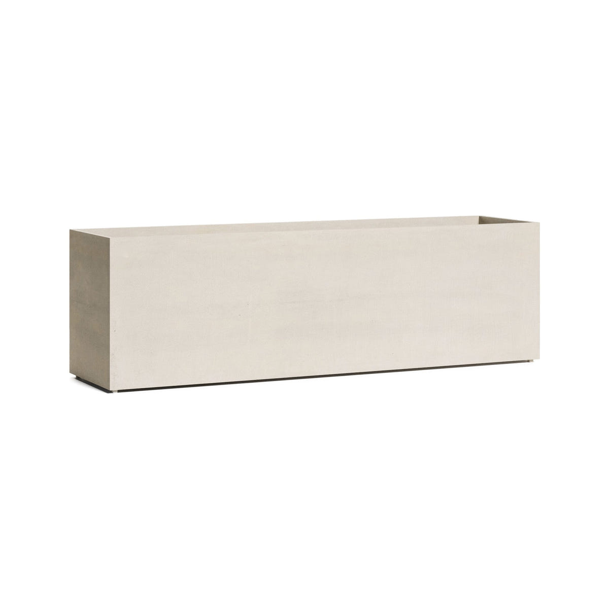Lonno Long Trough fiberglass planter in Sand Stone, 78.7 in L x 19.7 in D x 24.2 in H