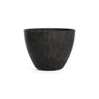 Lupo Tapered Round fiberglass planter in Carbon Stone, 20.1 in Ø x 15.3 in H
