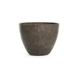 Lupo Tapered Round fiberglass planter in River Stone, 20.1 in Ø x 15.3 in H