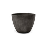 Lupo Tapered Round fiberglass planter in Brown Stone, 32.3 in Ø x 24.6 in H