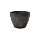 Lupo Tapered Round fiberglass planter in Brown Stone, 32.3 in Ø x 24.6 in H