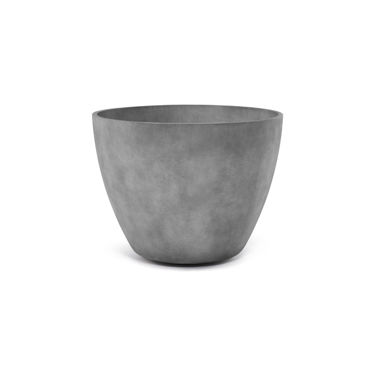 Lupo Tapered Round fiberglass planter in Concrete Stone, 32.3 in Ø x 24.6 in H