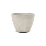 Lupo Tapered Round fiberglass planter in Sand Stone, 37.4 in Ø x 28.4 in H