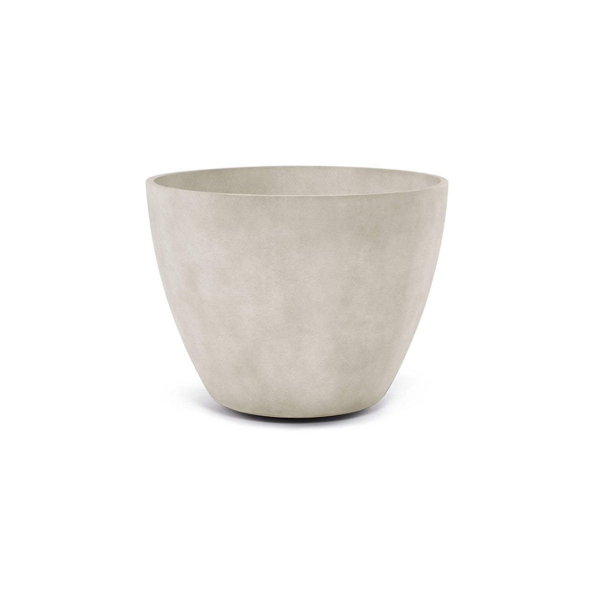 Lupo Tapered Round fiberglass planter in Sand Stone, 37.4 in Ø x 28.4 in H