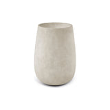 Mondo High Tall Round fiberglass planter in Sand Stone, 25.7 in Ø x 35.6 in H