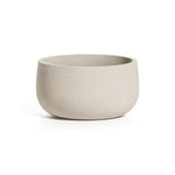 Mondo Low Round fiberglass planter in Sand Stone, 9.4 in Ø x 5 in H