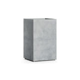 Reglito Tall Square fiberglass planter in Concrete Stone, 19.7 in L x 19.7 in D x 31.5 in H