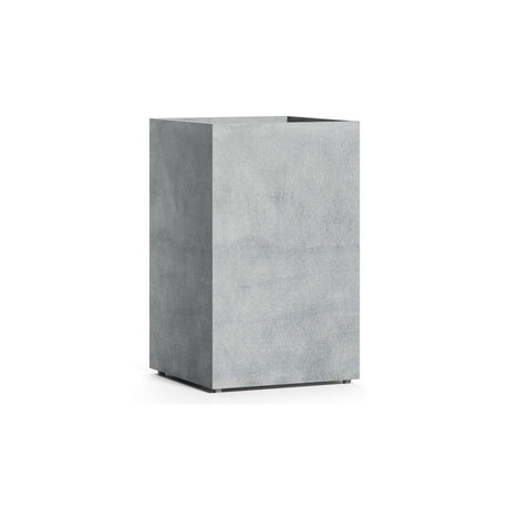 Reglito Tall Square fiberglass planter in Concrete Stone, 19.7 in L x 19.7 in D x 31.5 in H