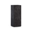 Reglo modular rectangle fiberglass planter in Carbon Stone, 11.8 in L x 11.8 in D x 32.1 in H