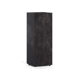 Reglo modular rectangle fiberglass planter in Carbon Stone, 11.8 in L x 11.8 in D x 32.1 in H