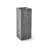 Reglo modular rectangle fiberglass planter in Concrete Stone, 11.8 in L x 11.8 in D x 32.1 in H