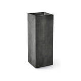 Reglo modular rectangle fiberglass planter in Grey Stone, 11.8 in L x 11.8 in D x 32.1 in H