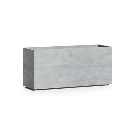 Reglo modular rectangle fiberglass planter in Concrete Stone, 35.4 in L x 11.8 in D x 16.3 in H